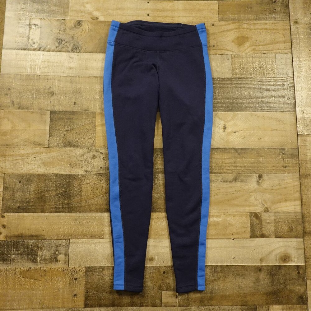 Athleta Polartec‎ Power Stretch Leggings Women’s MT Navy Blue Athletic